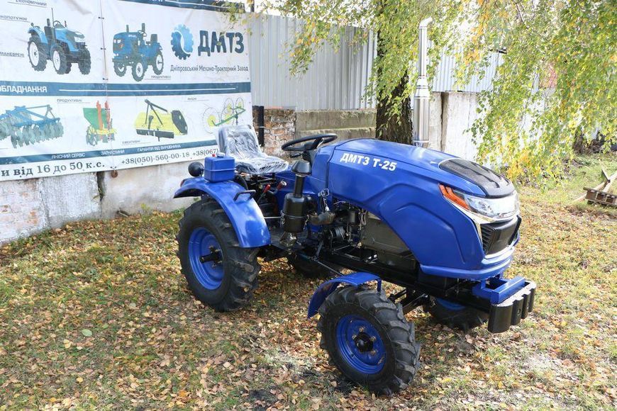 Мінітрактор ДМТЗ Т-25 ЛЮКС з 3х точковою навіскою, плугом і фрезою,широка резина, регулюванням колії і противагами T-25 LUX фото